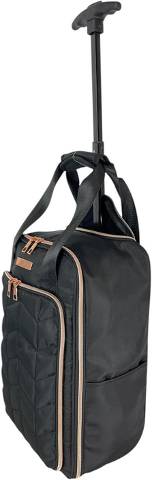 Ryanair Underseat Cabin Bag 40x25x20cm – Lightweight Wheeled Holdall with Trolley Handle, Front Pocket & Bottle Holder