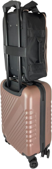Ryanair Underseat Cabin Bag 40x25x20cm – Lightweight Wheeled Holdall with Trolley Handle, Front Pocket & Bottle Holder