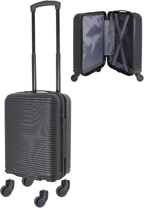 Bordlite Ryanair 40x30x20cm Underseat Carry On Suitcase with Removable Wheels | Extra Packing Space & Cabin Size Fit | Lightweight Luggage