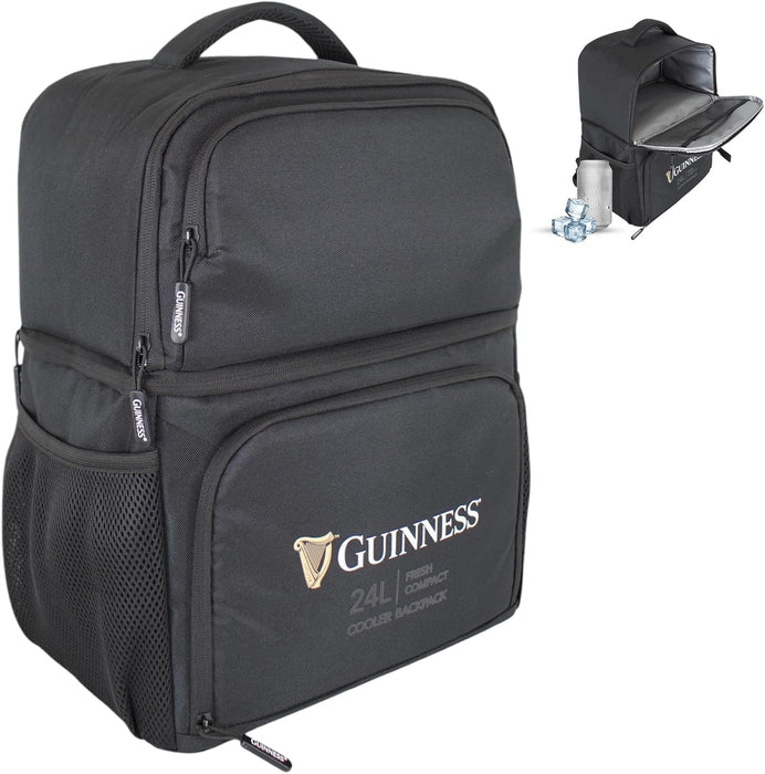 Official Guinness 24L Cooler Backpack For Travel, Camping, BBQs, Picnics & Beach Trips