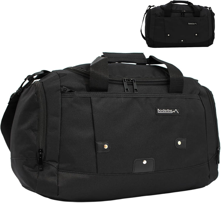 Duffle Gym Bags with Shoulder Strap – Lightweight Carry On Cabin Luggage, Weekend & Overnight Bag for Men & Women