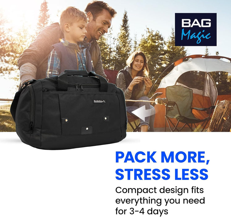 Duffle Gym Bags with Shoulder Strap – Lightweight Carry On Cabin Luggage, Weekend & Overnight Bag for Men & Women