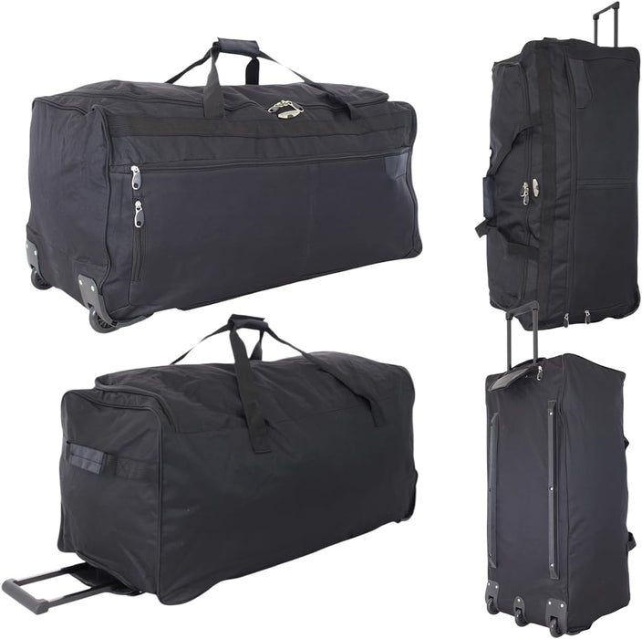 Bordlite Wheeled Holdall Travel Bag – Lightweight 2-Wheel Luggage with Extendable Handle