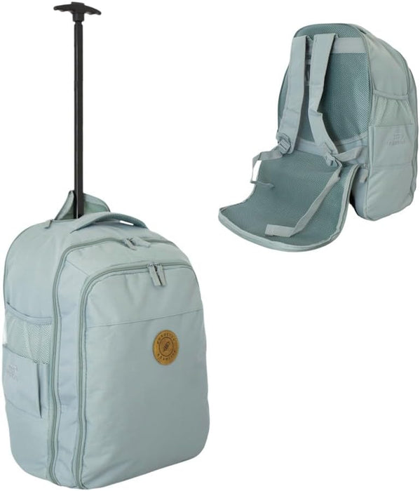 Cabin Approved Wheeled Backpack 50x38x25cm – 2-in-1 Lightweight Trolley Bag & Rucksack on Wheels