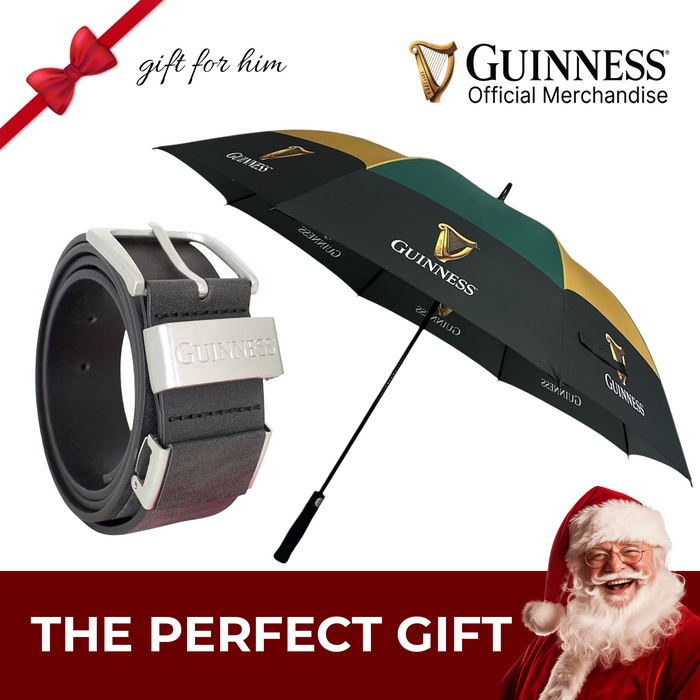 Guinness Official Golf Umbrella – 30-Inch Large Canopy, Auto-Open, 8 Reinforced Ribs, Windproof & Waterproof Stick Umbrella – Premium Logo Design for Fans & Gifts