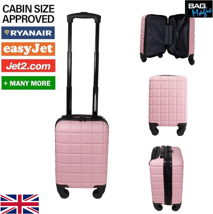 Bordlite Lightweight ABS Underseat Size 13" Hard Cabin Suitcase of 40x25x20cm for EasyJet, Ryanair, British Airways, Emirates, Virgin Atlantic & More