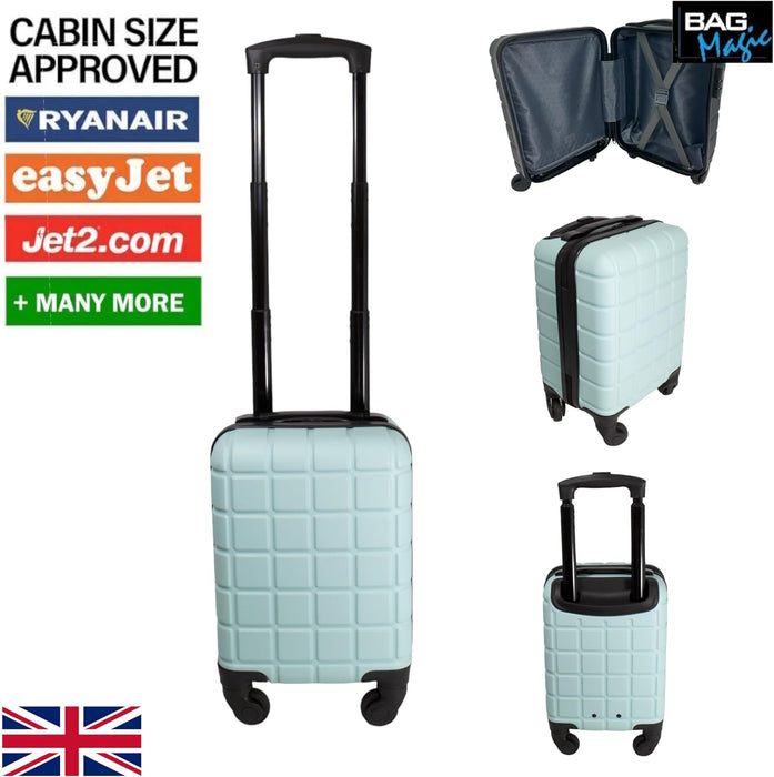 Bordlite Lightweight ABS Underseat Size 13" Hard Cabin Suitcase of 40x25x20cm for EasyJet, Ryanair, British Airways, Emirates, Virgin Atlantic & More