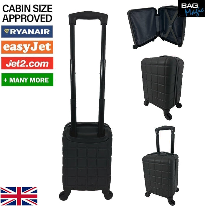 Bordlite Lightweight ABS Underseat Size 13" Hard Cabin Suitcase of 40x25x20cm for EasyJet, Ryanair, British Airways, Emirates, Virgin Atlantic & More