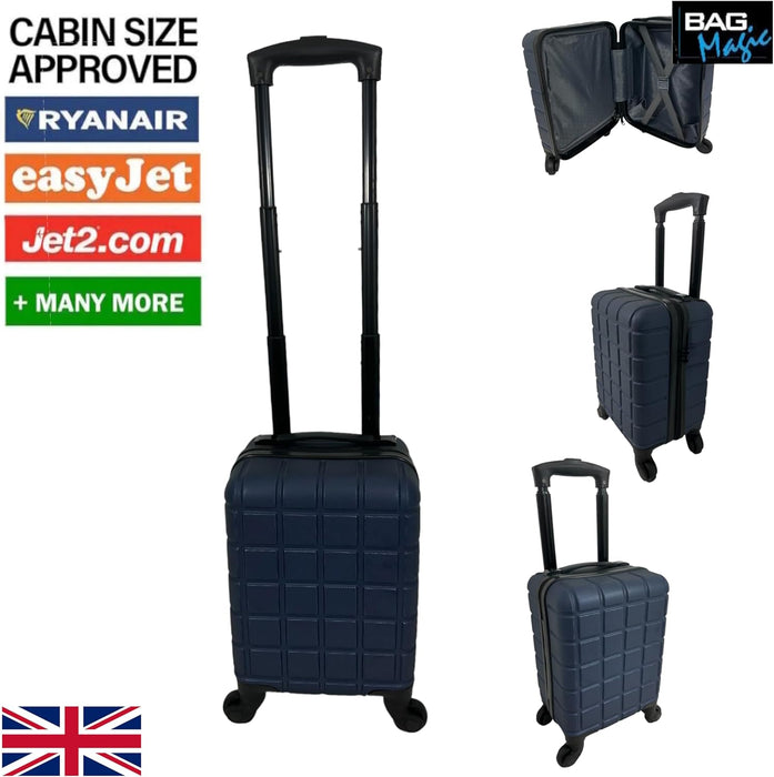 Bordlite Lightweight ABS Underseat Size 13" Hard Cabin Suitcase of 40x25x20cm for EasyJet, Ryanair, British Airways, Emirates, Virgin Atlantic & More