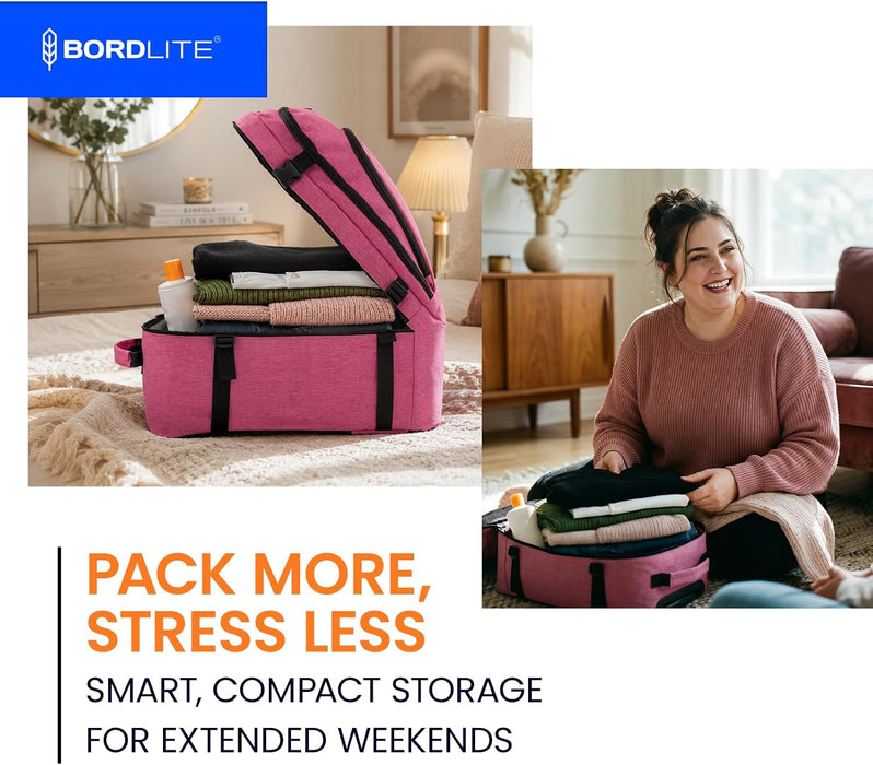 Bordlite Cabin Backpack 45x36x20cm, Underseat Cabin Bag for Ryanair, EasyJet, Wizz Air & 30+ Airlines