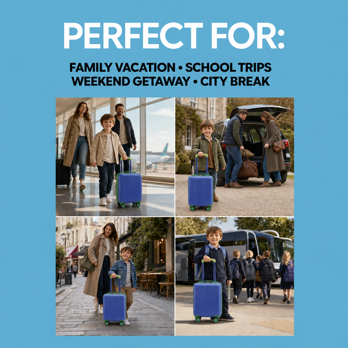 Bordlite Kids Suitcase 40x30x20cm RyanAir Approved Cabin Luggage for Boys & Girls