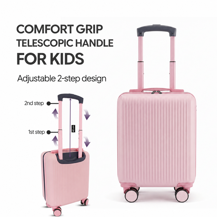 Bordlite Kids Suitcase 40x30x20cm RyanAir Approved Cabin Luggage for Boys & Girls