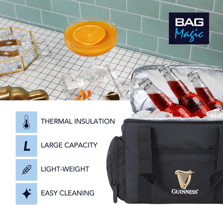 Guinness 16L Cooler Bag – Insulated Leakproof Lunch & Picnic Bag | Official Guinness