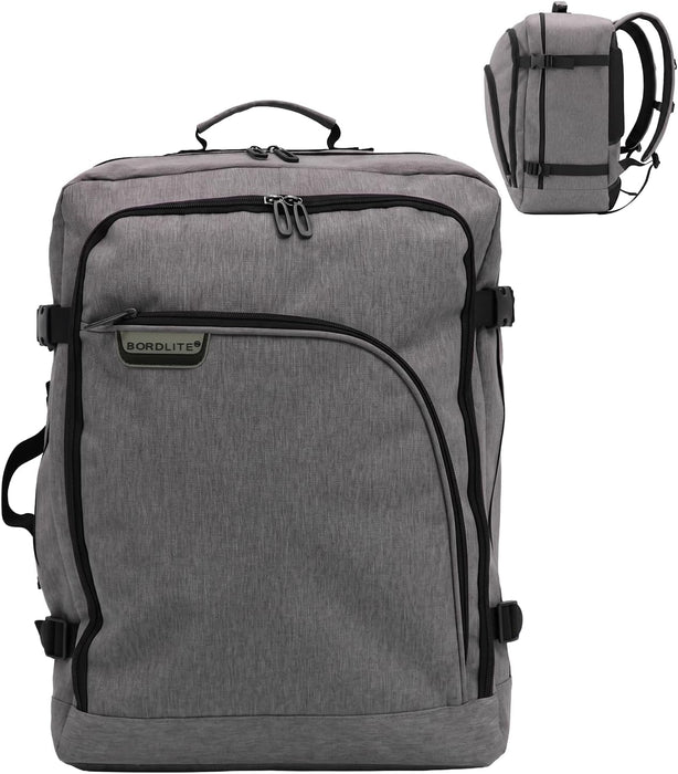 Bordlite Cabin Backpack 45x36x20cm, Underseat Cabin Bag for Ryanair, EasyJet, Wizz Air & 30+ Airlines