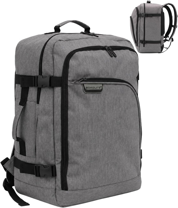 Bordlite Cabin Backpack 45x36x20cm, Underseat Cabin Bag for Ryanair, EasyJet, Wizz Air & 30+ Airlines