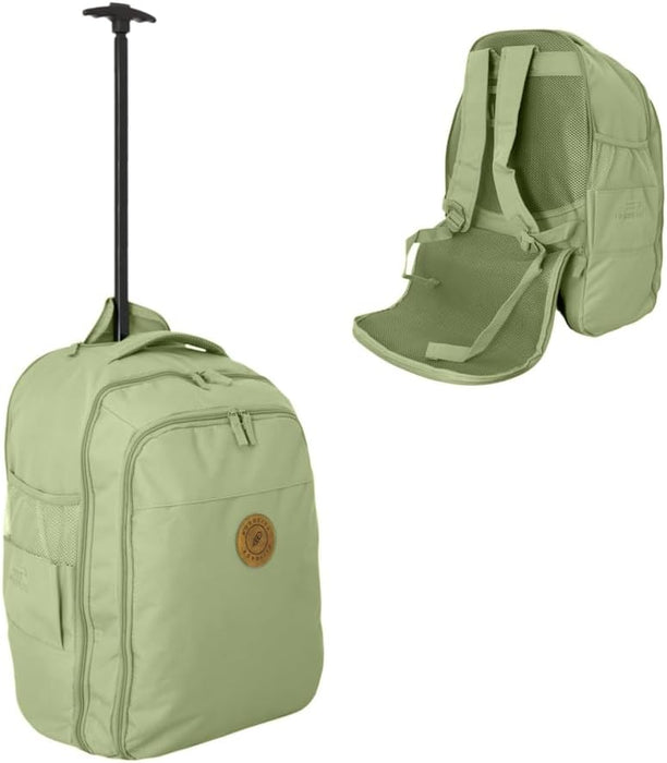 Cabin Approved Wheeled Backpack 50x38x25cm – 2-in-1 Lightweight Trolley Bag & Rucksack on Wheels