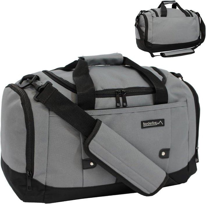 Duffle Gym Bags with Shoulder Strap – Lightweight Carry On Cabin Luggage, Weekend & Overnight Bag for Men & Women