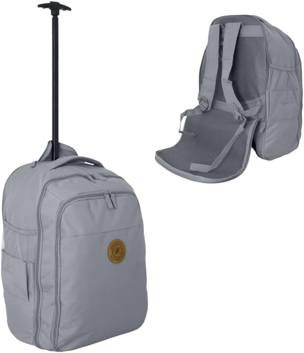 Cabin Approved Wheeled Backpack 50x38x25cm – 2-in-1 Lightweight Trolley Bag & Rucksack on Wheels