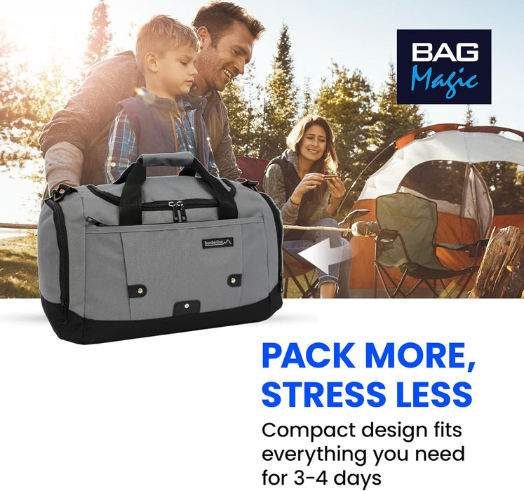 Duffle Gym Bags with Shoulder Strap – Lightweight Carry On Cabin Luggage, Weekend & Overnight Bag for Men & Women