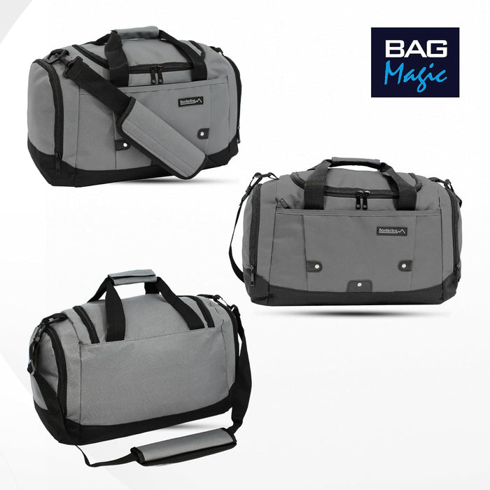 Duffle Gym Bags with Shoulder Strap – Lightweight Carry On Cabin Luggage, Weekend & Overnight Bag for Men & Women