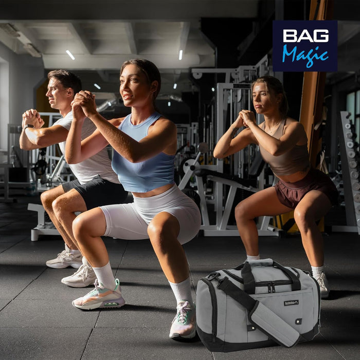 Duffle Gym Bags with Shoulder Strap – Lightweight Carry On Cabin Luggage, Weekend & Overnight Bag for Men & Women