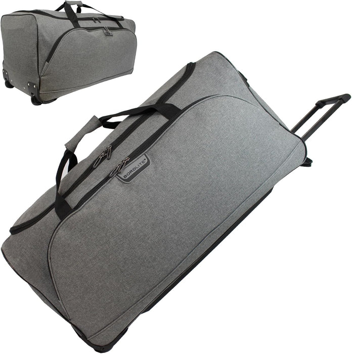 Bordlite Wheeled Holdall Travel Bag – Lightweight 2-Wheel Luggage with Extendable Handle