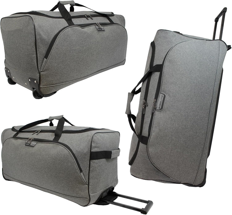 Bordlite Wheeled Holdall Travel Bag – Lightweight 2-Wheel Luggage with Extendable Handle