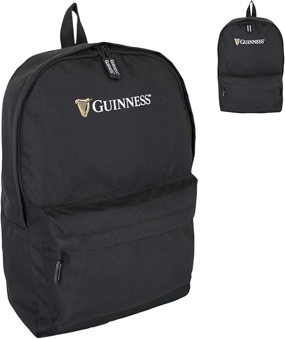Guinness Ryanair Cabin Backpack 40x25x20cm – Underseat Bag | Flight Approved Hand Luggage for Ryanair, easyJet, Jet2, Wizz Air | Lightweight Travel Backpack