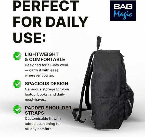 Guinness Ryanair Cabin Backpack 40x25x20cm – Underseat Bag | Flight Approved Hand Luggage for Ryanair, easyJet, Jet2, Wizz Air | Lightweight Travel Backpack