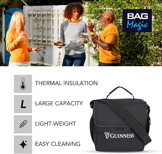 Guinness Ryanair Cabin Backpack 40x25x20cm – Underseat Bag | Flight Approved Hand Luggage for Ryanair, easyJet, Jet2, Wizz Air | Lightweight Travel Backpack