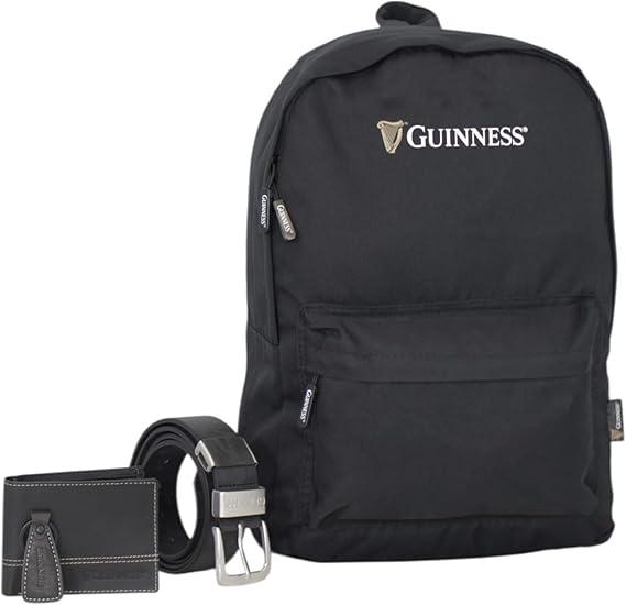 Guinness Ryanair Cabin Backpack 40x25x20cm – Underseat Bag | Flight Approved Hand Luggage for Ryanair, easyJet, Jet2, Wizz Air | Lightweight Travel Backpack