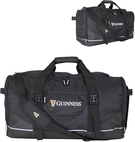 Guinness RyanAir Cabin Backpack 40x25x20cm – Underseat Bag | Flight Approved Hand Luggage for Ryanair, easyJet, Jet2, Wizz Air | Lightweight Travel Backpack | Official Merchandise