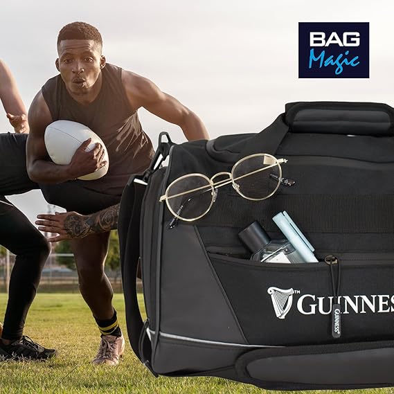 Guinness RyanAir Cabin Backpack 40x25x20cm – Underseat Bag | Flight Approved Hand Luggage for Ryanair, easyJet, Jet2, Wizz Air | Lightweight Travel Backpack | Official Merchandise