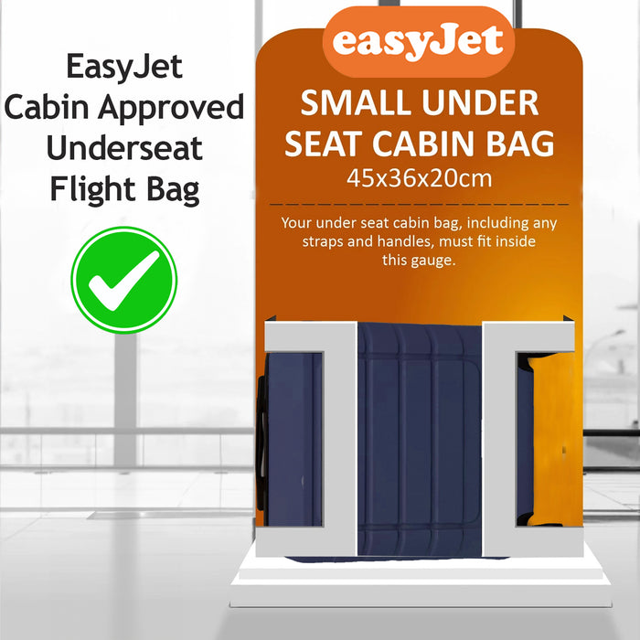 Lightweight ABS Underseat Hard Cabin Suitcase - 45x36x20cm