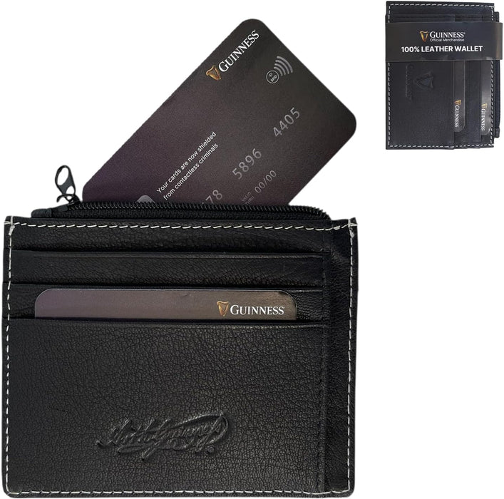 Guinness Official Men’s Genuine Leather RFID Blocking Wallets & Gift Sets