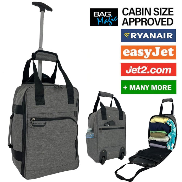 Bordlite Ryanair Approved Cabin Holdall on Wheels, 40x20x25cm