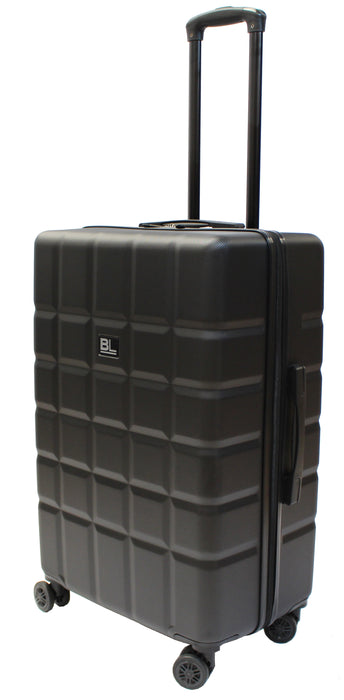 Bordlite Lightweight Hard Shell ABS Suitcase +  360° Easy-Spinner Wheels