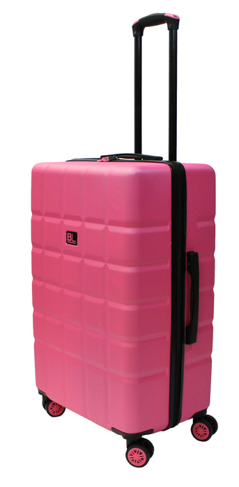 Bordlite Lightweight Hard Shell ABS Suitcase +  360° Easy-Spinner Wheels