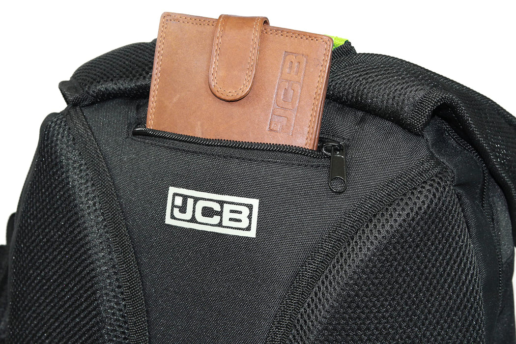 JCB Water resistant Padded Laptop Backpack - Multi Pocket, 28L