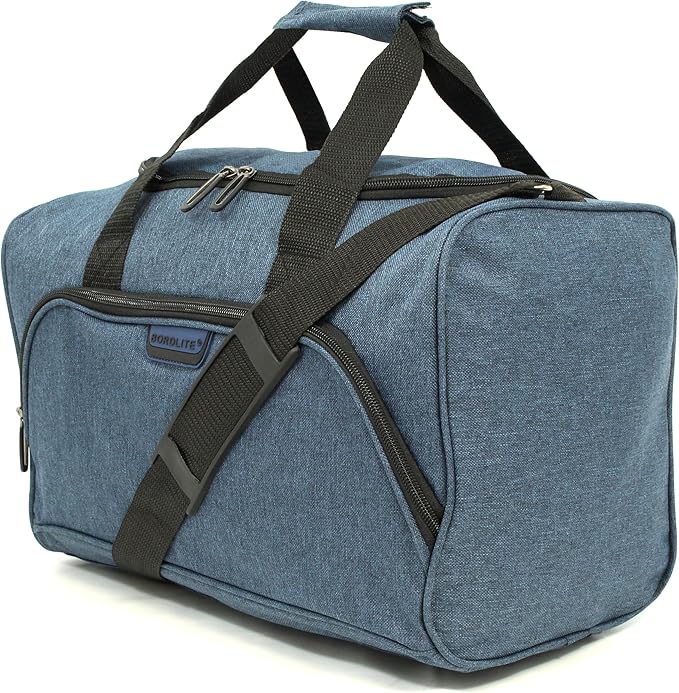 Bordlite Small Travel Holdalls, Ryanair Cabin Approved Hand Luggage Size Duffle Bags-Navy