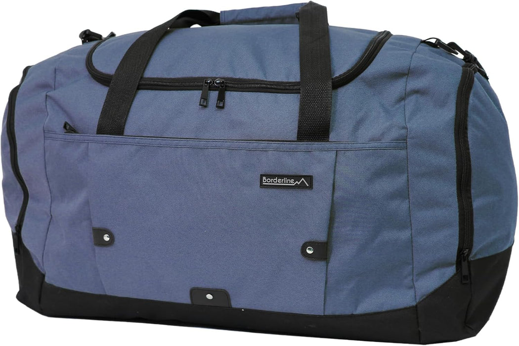 Duffle Gym Bags with Shoulder Strap – Lightweight Carry On Cabin Luggage, Weekend & Overnight Bag for Men & Women