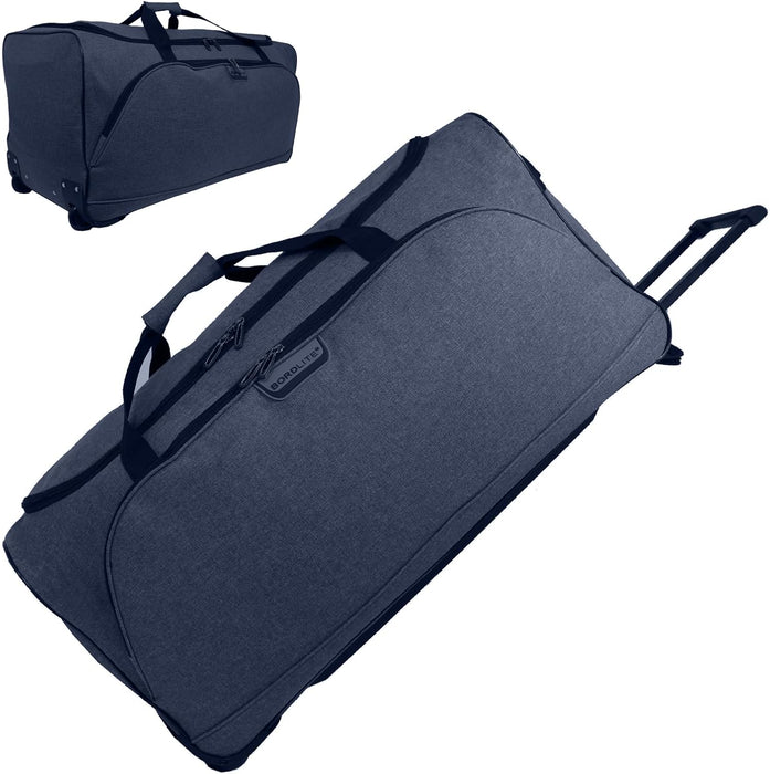 Bordlite Wheeled Holdall Travel Bag – Lightweight 2-Wheel Luggage with Extendable Handle