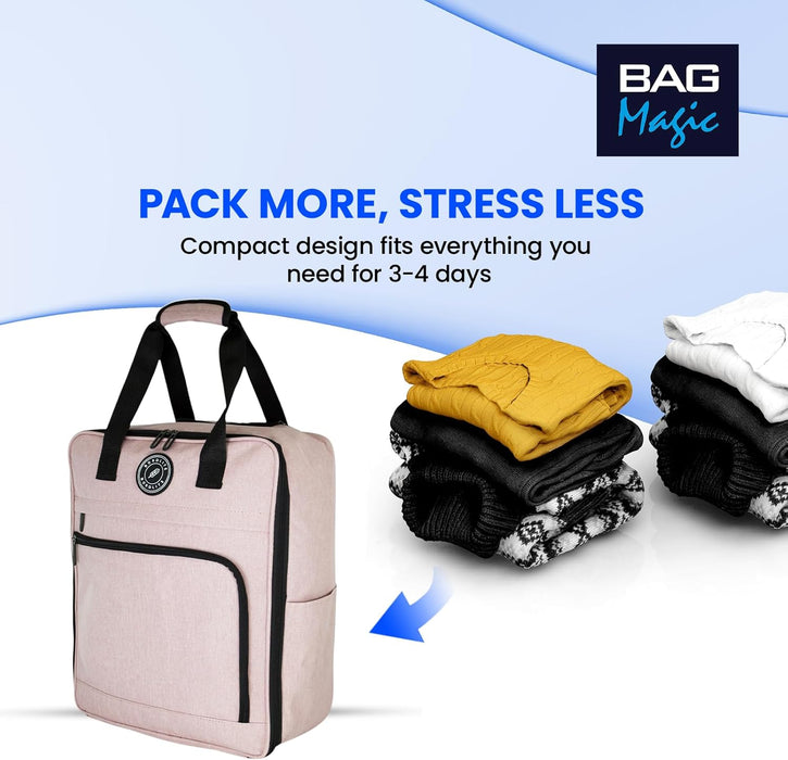 EasyJet Underseat Cabin Bag 45x36x20cm – Lightweight Twill Wheeled Travel Holdall with Trolley Handle