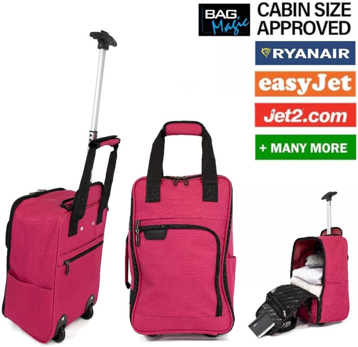 Bordlite Ryanair Approved Cabin Holdall on Wheels Twill Travel Bag with Extendable Handle