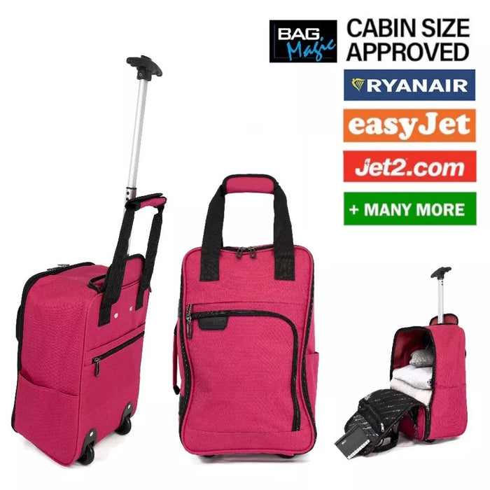 Bordlite Ryanair Approved Cabin Holdall on Wheels 40x25x20cm - Travel Bag with Extendable Handle