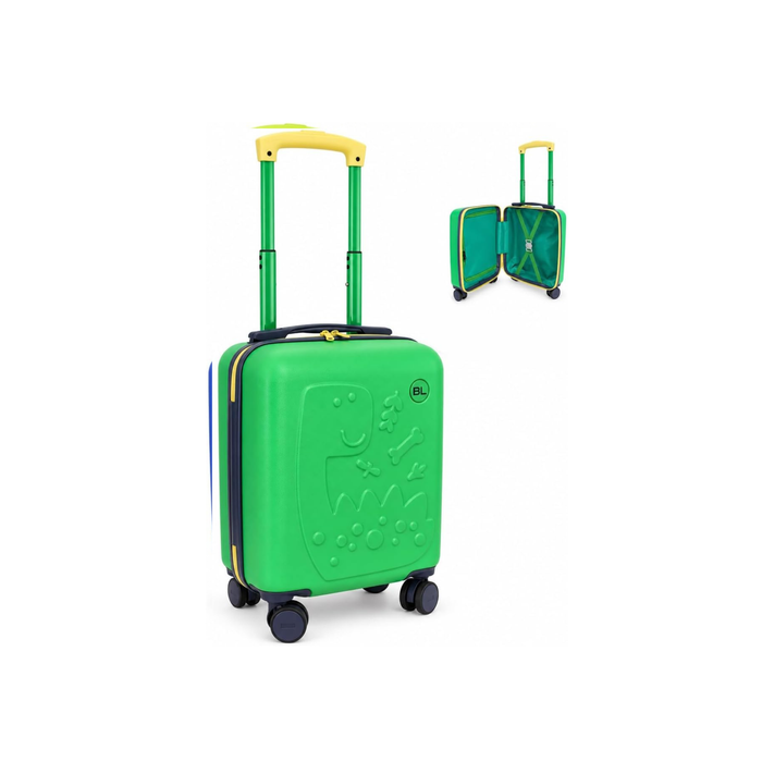 Bordlite Kids Suitcase 40x30x20cm Cabin Luggage - Underseat Travel Case with 360° Spinner Wheels
