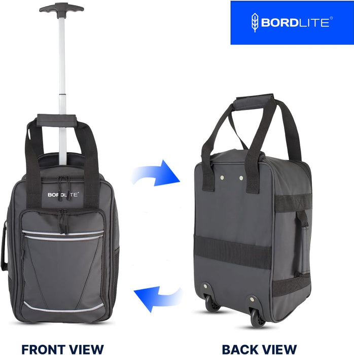 Bordlite Ryanair 40x20x25cm Cabin Backpack on Wheels – Lightweight 2 in 1 Trolley Bag & Rucksack (20L) – Fits Ryanair Free Hand Luggage Allowance