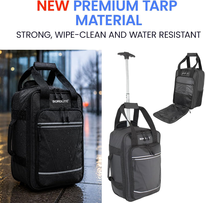 Bordlite Ryanair 40x20x25cm Cabin Backpack on Wheels – Lightweight 2 in 1 Trolley Bag & Rucksack (20L) – Fits Ryanair Free Hand Luggage Allowance