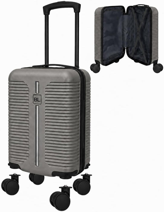Bordlite Ryanair Cabin Suitcase 40x30x20cm – Lightweight 1.96kg Hard Shell Underseat Carry On Trolley Bag with Removable Wheels & Free Luggage Tag, Small Hand Luggage for Air Travel