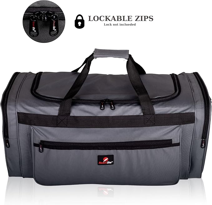 Roamlite Duffle Bag Spacious & Strong Holdall for Sports, Travel & Overnight Use of Large , Medium & Small Sizes
